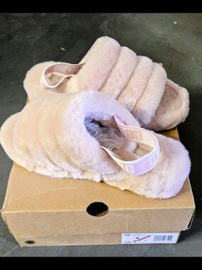 UGG Pink Fluff Yeah Slide Sandals
